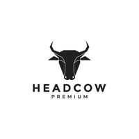 black head cow polygon simple logo design vector graphic symbol icon illustration creative idea