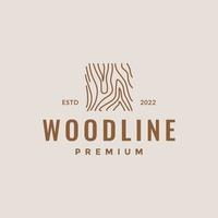 line wood texture hipster logo design vector graphic symbol icon illustration creative idea