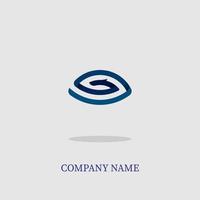 elegant simple icon design logo for elite luxury company trendy goose shape orange and blue navy vector design eps 10