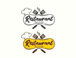 Restaurant logo design vector