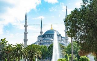 Sultanahmet Blue Mosque is the first important mosque in Istanbul High quality Close-up photo