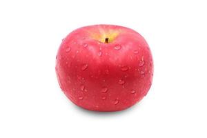 Fresh apple fruit isolated on  white background, with clipping path. photo