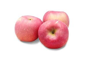 Fresh apple fruit isolated on  white background, with clipping path. photo