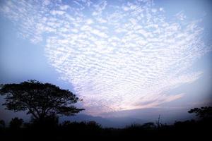 Blue sky with cloud photo