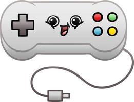 gradient shaded cartoon game controller vector