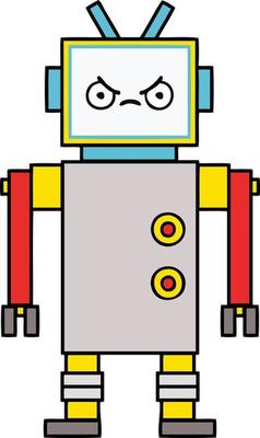 cute cartoon robot