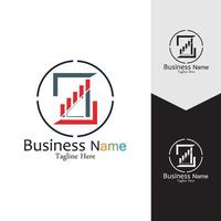 Business Marketing and finance vector logo concept template design