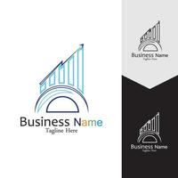 Business Marketing and finance vector logo concept template design