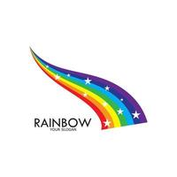 Rainbow vector icon illustration