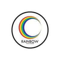 Rainbow vector icon illustration