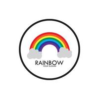 Rainbow vector icon illustration