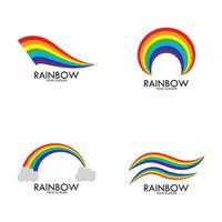 ilustración de icono de vector de arco iris