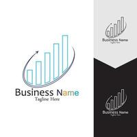 Business Marketing and finance vector logo concept template design