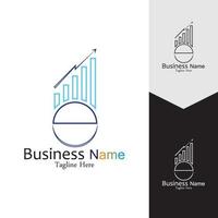 Business Marketing and finance vector logo concept template design