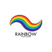 Rainbow vector icon illustration