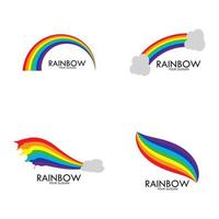 Rainbow vector icon illustration