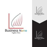 Business Marketing and finance vector logo concept template design