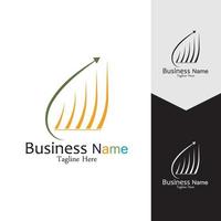 Business Marketing and finance vector logo concept template design