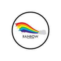 Rainbow vector icon illustration