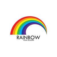 Rainbow vector icon illustration