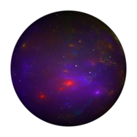 galaxie sphère fond transparent png