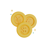 Icon Business 3D, Geldwechsel, für Web, App, Infografik png