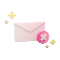 3D Business and Finance Icon, Failed Letter, Used For Web, App, Etc png