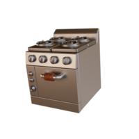 ícone de cozinha fogão a gás design 3d png