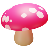 3d Illustration Vegetable, mushroom Used for print, web, app, infographic, etc png