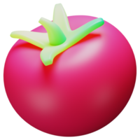 Vegetal de ilustração 3D, tomate usado para impressão, web, app, infográfico, etc png