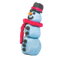 snowman plasticine figures  cartoon  christmas character png