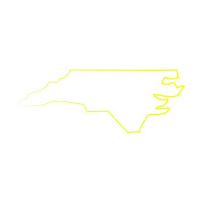 North Carolina map illustrated