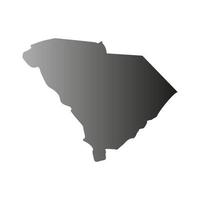 South Carolina illustrated map vector