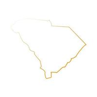 South Carolina illustrated map vector