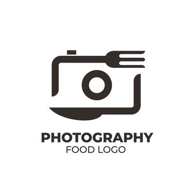 Food Knife Fork Logo Design Inspiration Camera Photography Templates,vector symbols