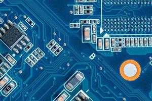 Circuit board computer background, electronic hardware texture photo