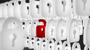 Hack security on smart phone and technology alert photo