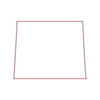 Wyoming map on white background vector