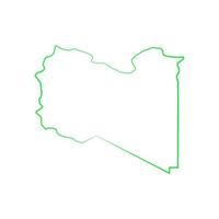 Libya map on white background vector