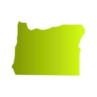 Oregon map on white background vector