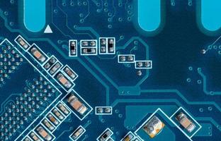 Circuit board computer background, electronic hardware texture photo