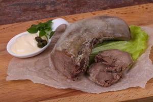 Gurmet pork tongue snack photo