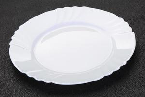 Empty white plate photo