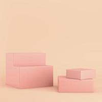 Colorfull boxes on bright background in pastel colors photo