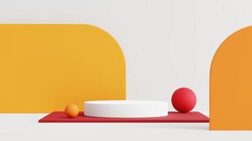 Abstract geometric podium for product display. 3d rendering. photo