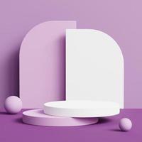 Abstract geometric podium for product display. 3d rendering. photo