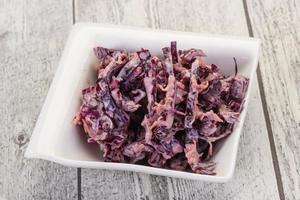 Cole slaw salad with cabbage photo