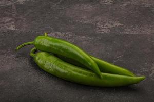 Ripe tasty spicy green pepper photo