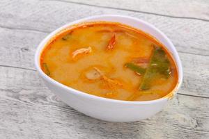 Famous Thai Tom Yam soup photo