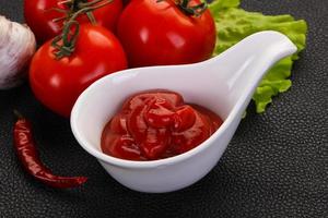 Tomato ketchup sauce photo